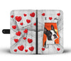 Cute Boston Terrier Print Wallet CaseAL State