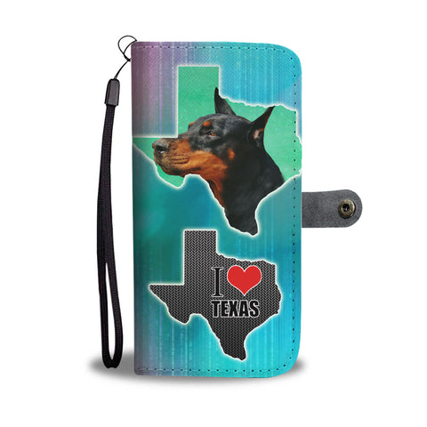 Doberman Pinscher Print Wallet CaseTX State