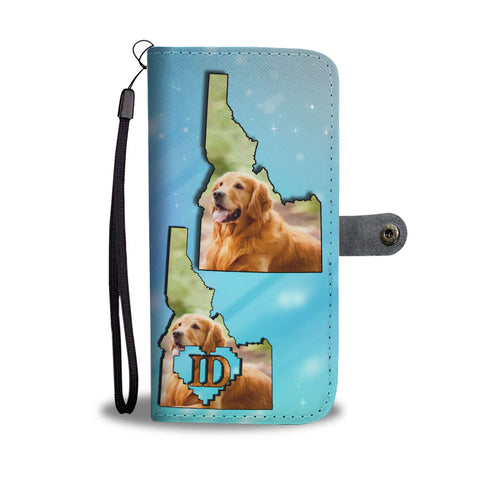 Lovely Golden Retriever Print Wallet CaseID State