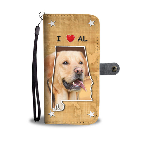 Labrador Retriever Print Wallet CaseAL State