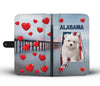 Cute Maltese Dog Print Wallet CaseAL State