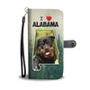 Cute Rottweiler Dog Print Wallet CaseAL States