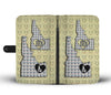 French Bulldog Pattern Print Wallet CaseID State