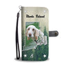 Cute Basset Hound Print Wallet CaseRI State