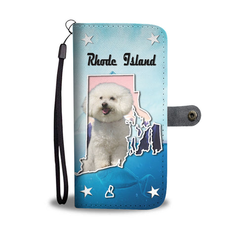 Bichon Frise Print Wallet CaseRI State