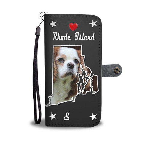 Cavalier King Charles Spaniel Print Wallet CaseRI State