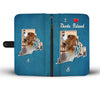 Cute Cavalier King Charles Spaniel Print Wallet CaseRI State