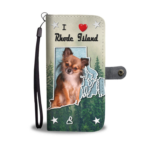 Lovely Chihuahua Print Wallet CaseRI State