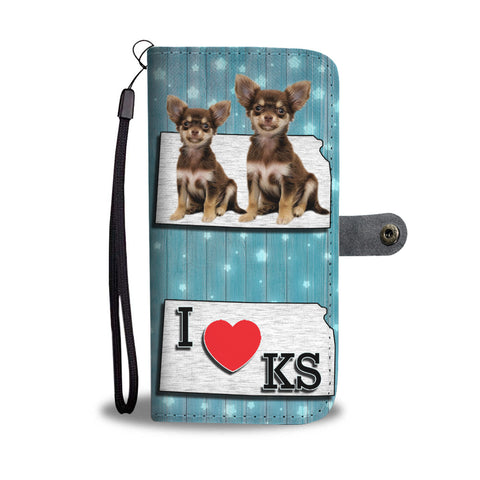 Cute Chihuahua Print Wallet CaseKS State