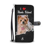 Yorkshire Terrier On Black Print Wallet CaseRI State