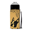 Awesome Boston Terrier Art Print Wallet CaseFL State