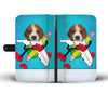 Beagle Puppy Print Wallet CaseFL State