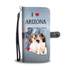 Lovely Beagle Dog Print Wallet CaseAZ State