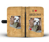 Lovely Cavalier King Charles Spaniel Print Wallet CaseAZ State