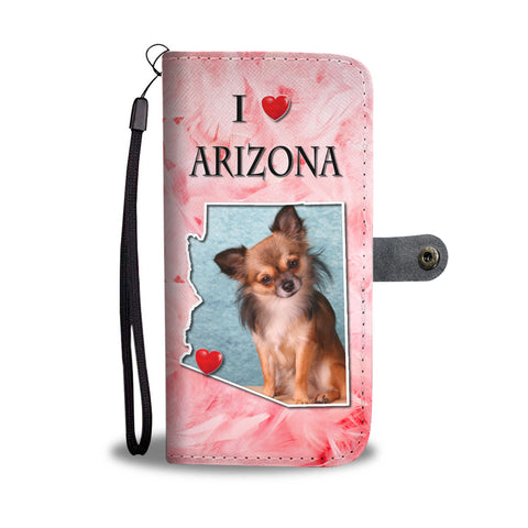 Lovely Chihuahua Print Wallet CaseAZ State