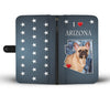 Lovely French Bulldog Print Wallet CaseAZ State