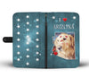 Lovely Golden Retriever Print Wallet CaseAZ States