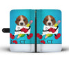 Awesome Beagle Print Wallet CaseCT State