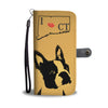 Amazing Boston Terrier Art Print Wallet CaseCT State