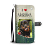 Cute Rottweiler Print Wallet CaseAZ State