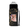 Yorkshire Terrier On Black Print Wallet CaseAZ State