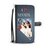 Cute Beagle Dog Print Wallet CaseNV State