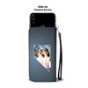 Cute Beagle Dog Print Wallet CaseNV State