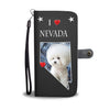 Bichon Frise On Black Print Wallet CaseNV State