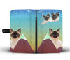 Siamese Cat Print Wallet CaseCT State