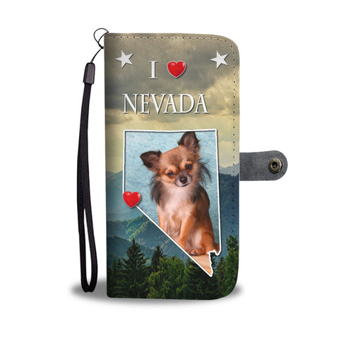 Lovely Chihuahua Print Wallet CaseNV State