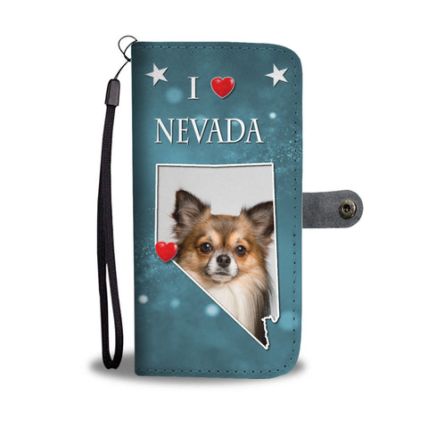 Cute Chihuahua Print Wallet CaseNV State