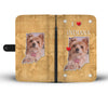 Lovely Yorkshire Terrier Print Wallet CaseIN State