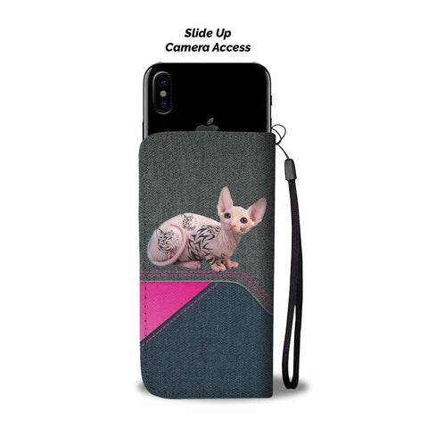 Sphynx cat Print Wallet CaseIL State