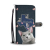 Russian Blue Cat Print Wallet CaseTX State