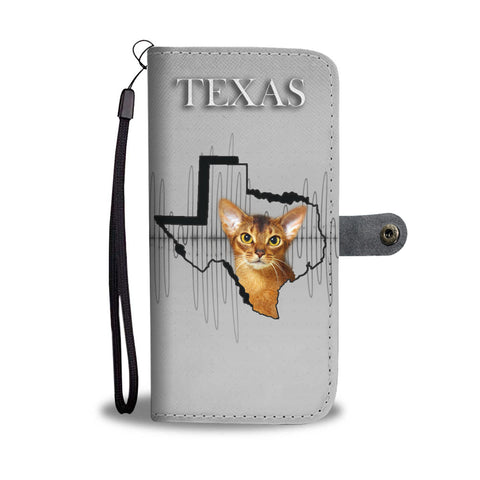 Abyssinian Cat Print Wallet CaseTX State