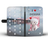 Lovely Bichon Frise Print Wallet CaseIN State