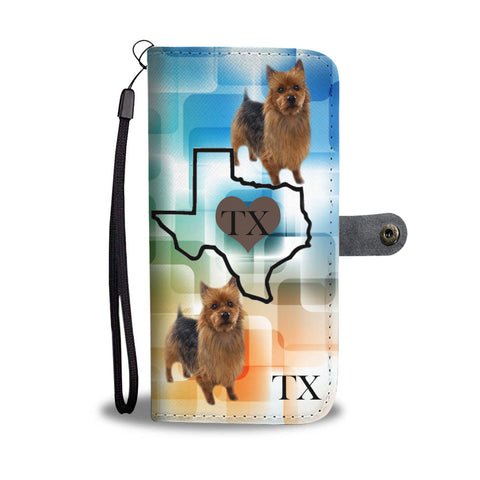 Australian Terrier Print Wallet CaseTX State