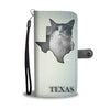 Cute Munchkin Cat Print Wallet CaseTX State