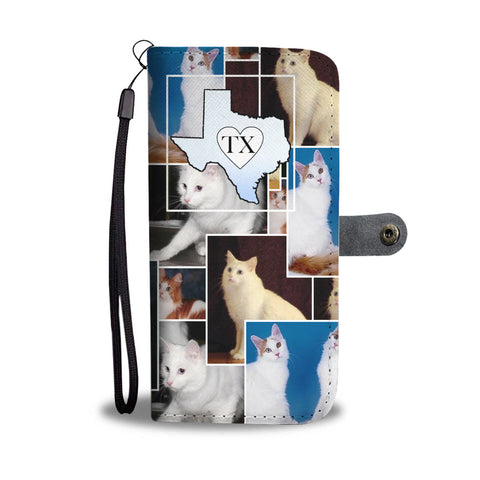 Turkish Angora Cat Print Wallet CaseTX State