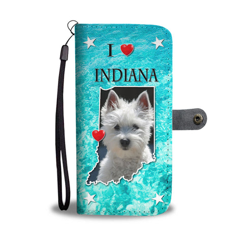 Amazing Westie Dog Print Wallet CaseIN State