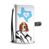 Amazing Basset Hound Print Wallet CaseTX State