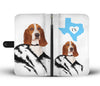 Amazing Basset Hound Print Wallet CaseTX State