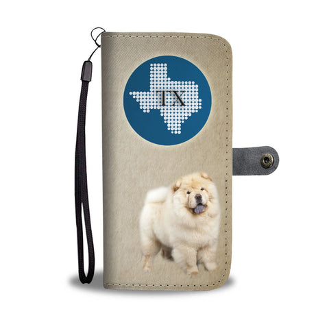 Chow Chow Dog Print Wallet CaseTX State