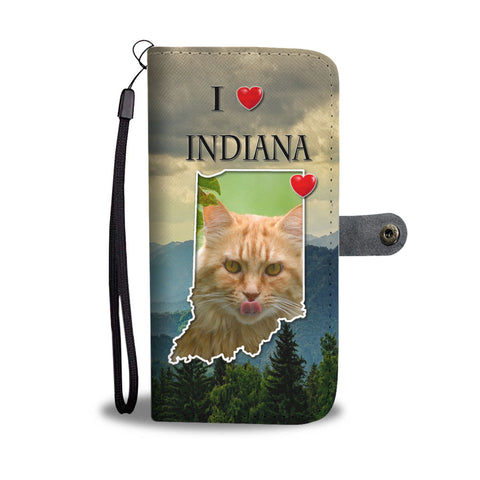 Maine Coon Cat Print Wallet CaseIN State