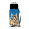 Cute Maine Coon Print Wallet CaseIN State