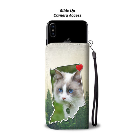 Ragdoll Cat Print Wallet CaseIN State