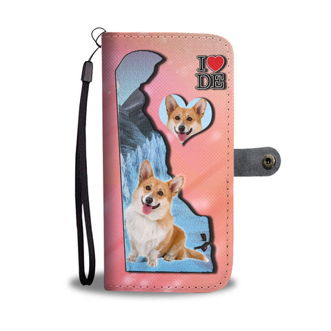 Cardigan Welsh Corgi Print Wallet CaseDE State