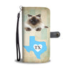 Himalayan Cat Print Wallet CaseTX State