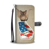 Burmese Cat Print Wallet CaseGA State