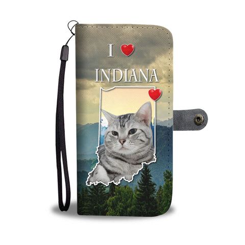 American Shorthair Cat Print Wallet CaseIN State